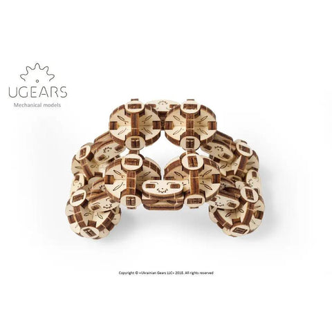 Flexi Cubus Mechanical Wooden 3D Puzzle Cube Of Eight Jointed Spheres With Flexible Connectors For Rolling Motion Awesome Geometric Construction Kit For STEM Play Mind Blowing Brain Teaser, wooden 144-piece cube