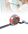 Rugged Steel Tape Measure With Handy Pocket Clip For Home Projects And Pro Craftwork, 5m tape, used by person measuring window frame