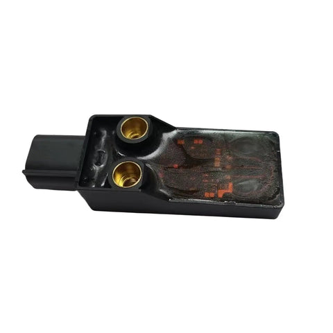Heavy Duty 3Pin Sensor Part Number 244314 For Excavator And Forklift Industrial Machinery, black housing with gold connectors.