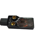 Heavy Duty 3Pin Sensor Replacement For Excavators And Forklifts Model 244314 Nbb8-F33x-E2, black housing with gold connectors.