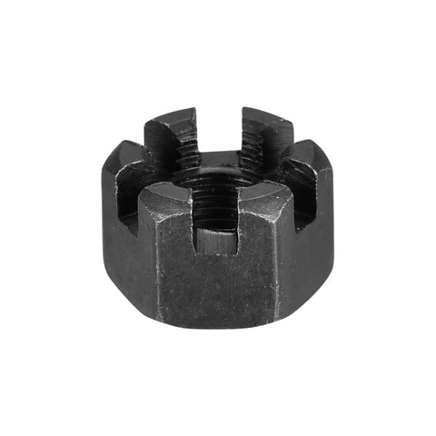 Workhorse M12 X 1.25 Mm Hex Slotted Castle Nuts Straight Up Grade 4.8 Carbon Steel Beast With Black Finish 10 Pack For Serious Builds And Daily Grind Repairs