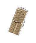 Brass Invisible Barrel Hinges Eight Pack For Jewelry Making And Wooden Boxes showing size details in inches and cm