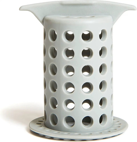 Big Time Win For Your Bathroom Two Inch Stand Up Shower Drain Protector Hair Catcher Strainer Gray Clog Guardian Easy snap fit design