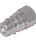 Two Sets Of 1/4 ISO 5675 Hydraulic Quick Connect Couplers With 1/4 NPT Threads, Hardened Steel, 5100 PSI Rating, 6.34 GPM Max Flow