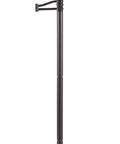 Riverside Copper Bronze Swing Arm Floor Lamp With Cozy Warm Glow Oatmeal Drum Shade Adjustable 24 Inch Swing Arm Classic Traditional Style 59 Inch Tall Reading Lamp For Living Room Or Bedroom
