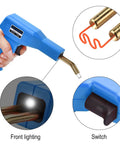 Ultimate Plastic Weld Kit For Bumper Repairs with Hot Stapler Welding Gun showing switch, front lighting, and staple detail