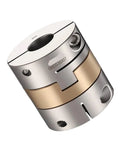 Heavy Duty Stainless Steel Flexible Shaft Coupler 5Mm By 8Mm Bore Oldham Rotary Link for CNC Gearbox showing detailed design.