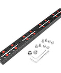 Vixen Style Dovetail Mounting Plate For Telescope Saddle And OTA Base, 400mm Rail Bar With Long Slots, M6 And 1/4 Inch, 3/8 Inch Camera Screws