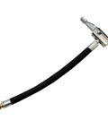 Heavy Duty Tire Inflator Hose Adapter Kit Converts To Lock Connection With All Metal Air Chuck Thumb Press Control For Schrader Thread Cars Trucks Leak Proof Fits Standard Valves Plug And Play Rock Solid Build black braided hose with brass fitting and metal chuck