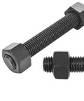 Set of four 5-inch black oxide studs with hex nuts, 1/2-13 all-thread, B7 grade