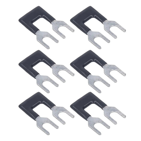 Fork Type Terminal Strip Jumper Block Barrier Electrical Crimp Easy Install Insulated Spade Wire Connector Cuttable with metal prongs