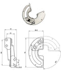 90 Degree Limit Hinge For Rotating Doors In 304 Stainless Steel Concealed Sector Slide With Precision Locking Beefy Heavy Duty Door Hardware