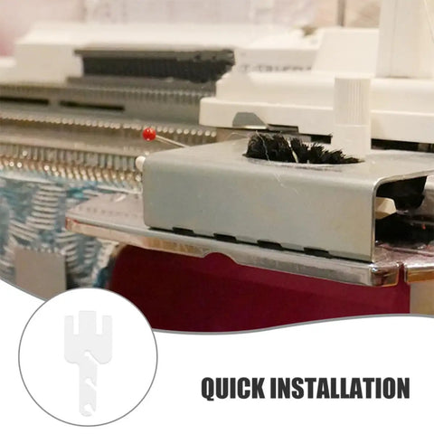 Yarn Tensioner Adapters for Knitting Machines, Compatible With Addi King, installed on knitting machine, quick install