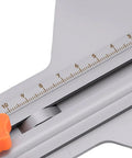 Solid Core Stainless Steel Router Milling Groove Bracket And Knockout Circle Cutting Jig with clear dual scale markings
