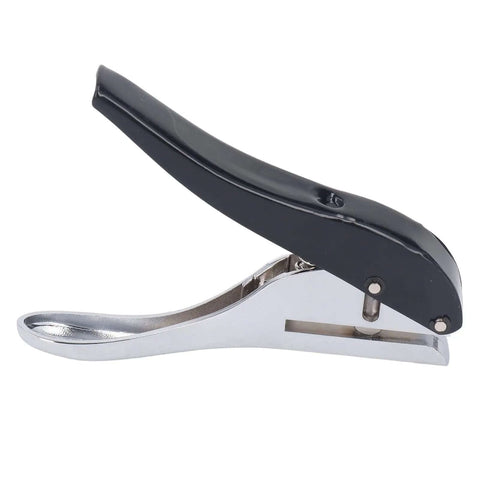 8mm Hole Paper Punch One Hole Puncher Handheld For Office School Home All Metal Design Punches Up To 25 Sheets Of A4 Paper Ergonomic Handle