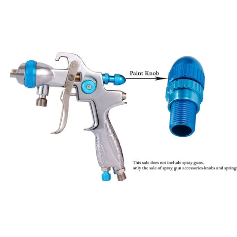 Top Shelf Pneumatic Spray Gun Replacement Parts Straight Up Compression Spring And Smooth Paint Knob for DIY painting.