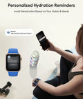 32 Oz Smart Water Bottle Hydration Tracker With Gentle Drink Alarms And Heavy Duty Insulation Keeps Drinks Bone Cold For Hours Ideal For The Daily Grind And Health Hustles To Help You Lock In Your Sips And Chase Wellness Wins Effortlessly, with phone and watch reminders.