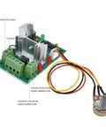 Circuit board and wiring for Beefy 12V DC Worm Gear Motor With 8mm Output Shaft High Torque Turbo Geared Motor And Gearbox