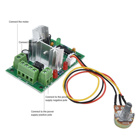 Circuit board and wiring for Beefy 12V DC Worm Gear Motor With 8mm Output Shaft High Torque Turbo Geared Motor And Gearbox