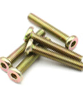 Six Pack M6 And M8 Zinc Plated Flat Round Head Hex Socket Furniture Connector Screws Countersunk Bolts for cabinets