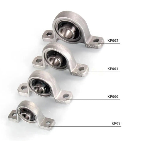 Heavy Duty Spherical Roller Bearing Shaft Support With Zinc Alloy For Mounted Pillow Block Housing Fits KFL001 KFL000 12mm, KP002