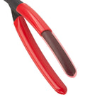 Close-up of red handles on 8 Inch End Cutting Pliers For Nails Screws Wires And Staples With Induction Hardened Blades And Overhanging Jaws