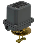 Heavy Duty Closed Tank Mechanical Alternator With NEMA 4 Housing Flange Top Mount Bulletproof Float Switch That Closes On Rise Built Tough For Duplex Condensate Pumps showing a close-up view.