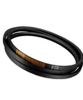 112 Inch Pitch Wrapped B Section Rubber V Belt For Industrial Power Drive And Transmission Use, Five Eighths Inch Wide By Thirteen Thirty Seconds Inch Thick, Oil And Heat Resistant Drive Belt Built For Heavy Duty Machinery shown coiled