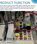 TIPM Bypass Cable And Fuel Pump Relay Kit For Dodge Jeep Chrysler showing wiring and fuse setup
