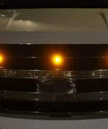 Dope Three Piece LED Front Grille Marker Lights With Projector Lens Assembly For Cars, Trucks, SUVs And Trailers, Universal 12V Fit