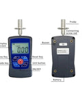 Digital Fruit Penetrometer Hardness Tester To Nail Down Ripeness Levels With Straight Up Pinpoint Readings with display and probe.