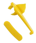 Tire Changer Plastic Insert Kit For Duck Head Mounts, Rim Protector, Durable Yellow Nylon, Front Upper and Rear Lower View