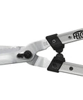 F25057 Swiss Made Hedge Shears For Gardening 22 Inch Lightweight Precision Clippers with red handles and chromed carbon blades