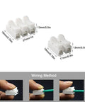 Premium Spring Wire Connectors Kit 62Pcs Quick Spring Cable Clamp Terminal Block For LED Strip Wiring CH2 CH3 sizes shown.
