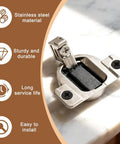 8 Pack Cabinet Hinge Replacement Kit For 30.310-11.02, 110 Degree Screw On Compact 33, hinge on marble surface with text