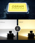 JUDYSSY Home Led Floodlight showcased with OSRAM LED technology, displaying both white and warm light effects.