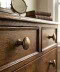 Brushed Bronze Cabinet Knobs 6 Pack Set For Kitchen Cabinets And Dressers Zinc Alloy Drawer Pulls