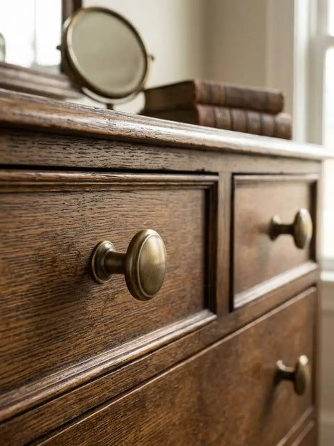 Brushed Bronze Cabinet Knobs 6 Pack Set For Kitchen Cabinets And Dressers Zinc Alloy Drawer Pulls