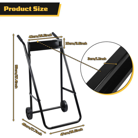 Heavy Duty Outboard Boat Motor Stand With Wheels 165 Lb Load Capacity Portable Motor Trolley with dimensions