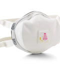 Front view of Disposable Particulate Cup Respirator 8293 P100 With Cool Flow Exhalation Valve NIOSH Approved Adjustable Buckle Straps