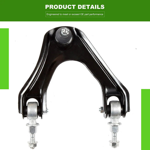 10 Piece Front Suspension Kit For Honda Accord 1994 To 1997 And Acura CL 1997 To 1999 With Upper Control Arms Ball Joints Tie Rod Ends And Sway Bar Links Bolt On For A Solid Smooth Ride Replacement. Black upper control arm with ball joints and bolts