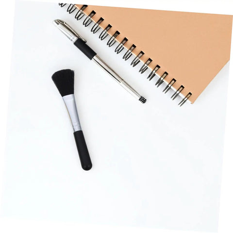 Twenty Piece Keyboard Cleaning Brush Set For Gaming Setup Electronics Soft Bristle Dust Removal Tool Sturdy Wood Handle Deep Clean Keycap Detailing Best For Home Office Tasks, soft-bristle brush and mini detail brush on notebook