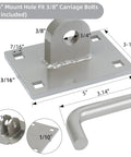 Floating Dock Hinges Kit With Backer Plates And Mounting Screws For All In One Heavy Duty Dock Linking Stationary Connector Hardware Set