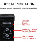 Control interface of Versatile Photoelectric Proximity Sensor Kit With Through Beam Diffuse And Retro Reflective Modes Mirror Surface
