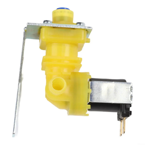 Water Inlet Solenoid Valve 220 240V Pro Grade Replacement for Industrial Ice Makers with ABS Yellow Hose Connector