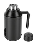 Road Warrior 12v Car Kettle Boils Fresh Water Fast With No Sweat Sipping And Top Tier Stainless Steel Build - black kettle with lid and handle