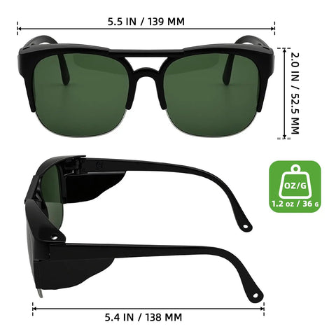Heavy Duty Welding Safety Glasses With Ir Shade 3.0 Lens And Ansi Z87 Certified Impact Guard For Grinding Cutting And Warehouse Jobs Straight Up Built To Shield Your Peepers From Hot Sparks On The Daily Hustle