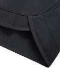 Close-up of Women's 3 Inch Lightweight Running Shorts With Mesh Liner And Zip Pocket, showing black stretch fabric and hem detail.