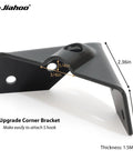 Anti Sag Gate Kit For Wooden Fence With Heavy Duty Steel Tensioner Cable showing black steel corner bracket