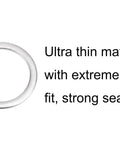 Ultra Thin Stainless Steel Flat Washers M12 By 16 By 0.5mm 100 Piece Set shown with text highlighting features